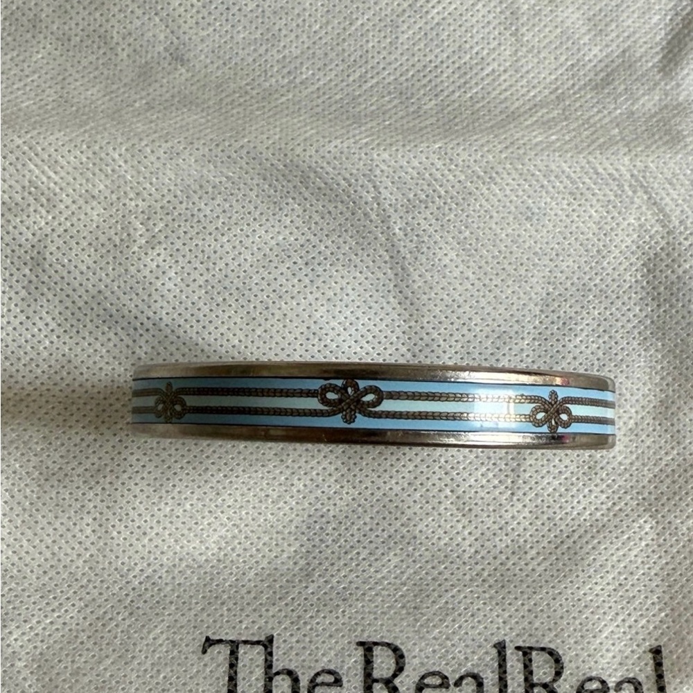 Hermes Enamel Slim Bangle